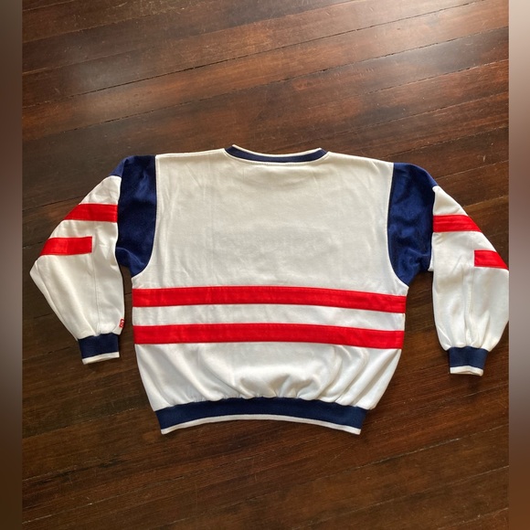 VINTAGE PRE-OWNED 1980’s ADIDAS CREWNECK MULTICOLOR COLOR BLOCK AMAZING CONDISH - Picture 4 of 16
